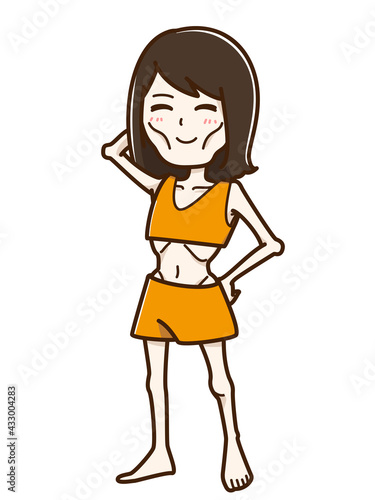 痩せすぎた女性
