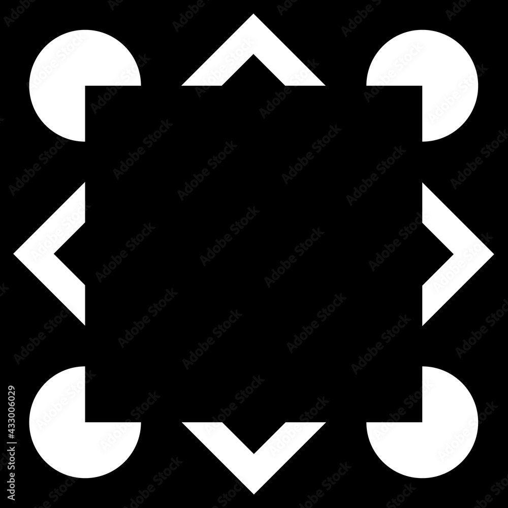 Kanizsa Geometric figures Illusion illustration Kanizsa Geometric figures Illusion illustration