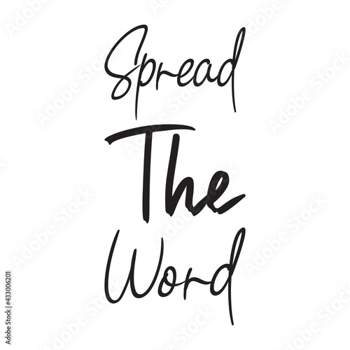 spread the word quote letters