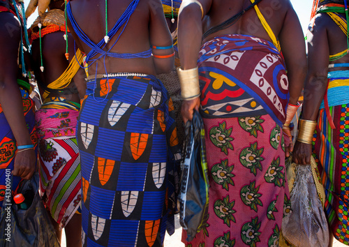 Mumuhuila Women Loinclothes, Village Of Hale, Huila Area, Angola photo