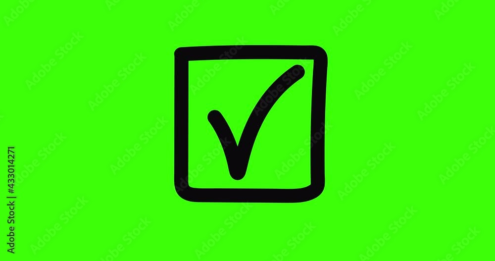 Animation of a check mark in the answer sheet. Positive answer or agreement. Yes. Test or voting concept. 4K animation with alpha channel.
Animation of a check mark in the answer sheet. Positive answer or agreement. Yes. Test or voting concept. 4K animation with alpha channel.