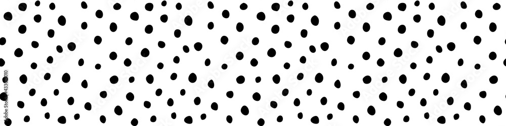 Background polka dot. Seamless pattern. Random dots, circles, animal skin. Design for fabric, wallpaper. Irregular random abstract vector texture. Repeating graphic backdrop Background polka dot. Seamless pattern. Random dots, circles, animal skin. Design for fabric, wallpaper. Irregular random abstract vector texture. Repeating graphic backdrop