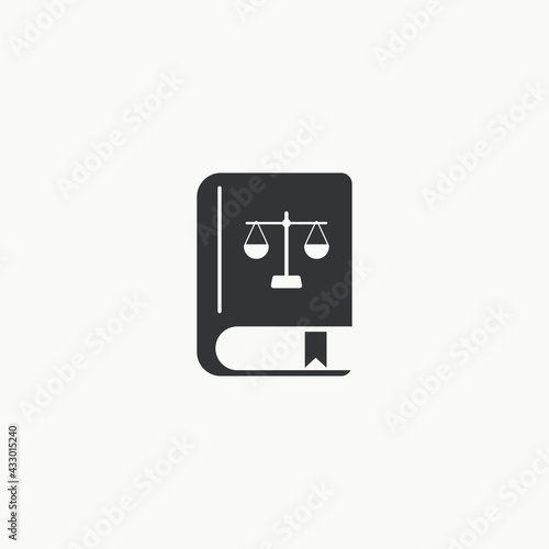 Law book icon graphic design vector illustration