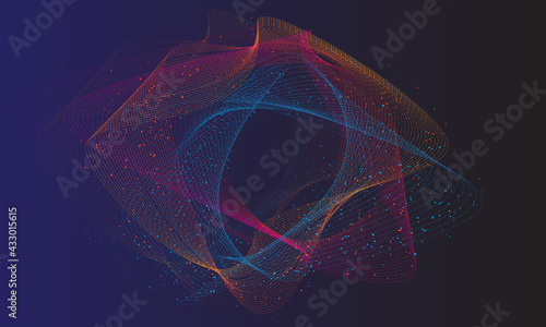 Abstract background design Circle landing page template for website ad, book cover. EPS 10 vector.