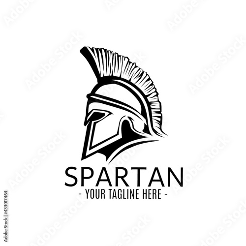 Spartan romawi helmet artwork logo icon symbol for Brand, Clothing, apparel, business, company, Banners, Poster, background and wallpaper. 