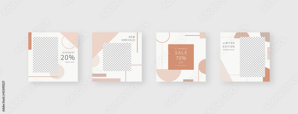 Social media template. Trendy editable social media post template. Mockup isolated. Template design. Vector illustration. Social media template. Trendy editable social media post template. Mockup isolated. Template design. Vector illustration.
