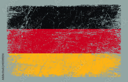 German Grunge  Distressed Flag Design