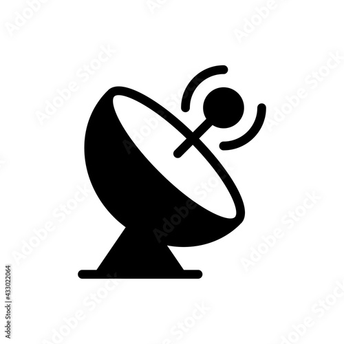 Bild auf Leinwand Satellite Vector Solid Icon. EPS 10 File