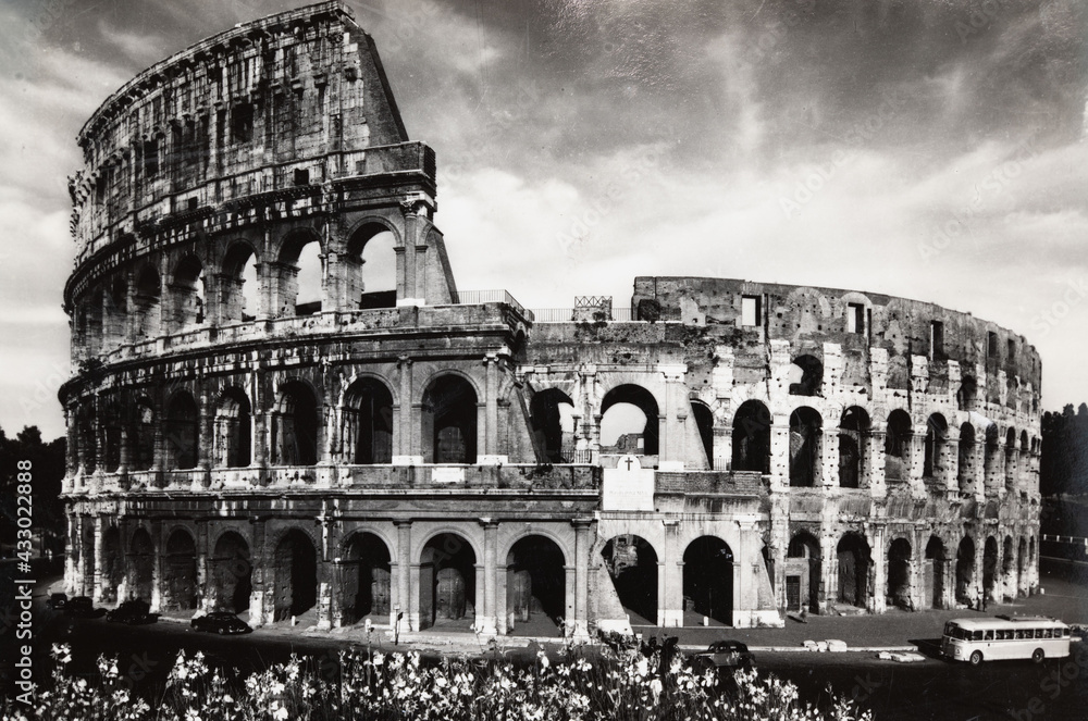 Rome the Colosseum in the 1950s