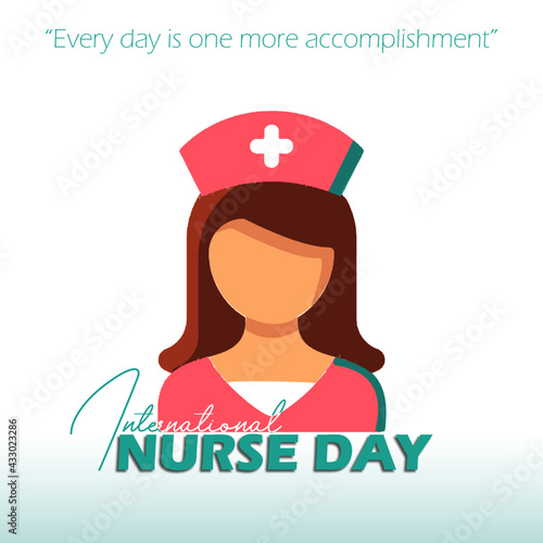 Thank you, nurse - COVID-19 pandemic concept, vector illustration stock illustration | International nurse day. World nurse day concept isolated on white background. Close-up of nurse`s uniform