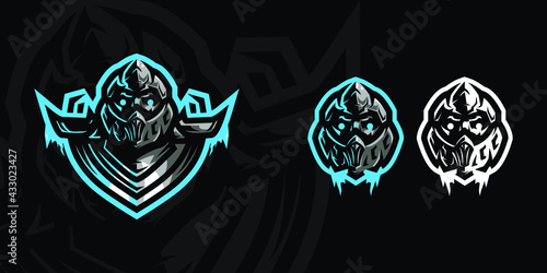 Mecha Ninja Mascot Logo Premium