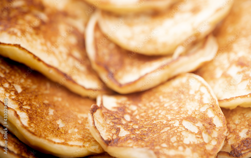 Russian pancakes as background or texture Russian pancakes as background or texture