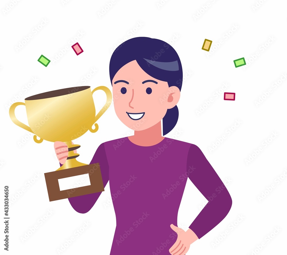 紫のシャツを着た女性