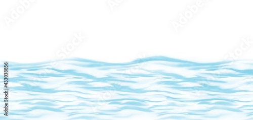 Water waves illustration in blue colour 