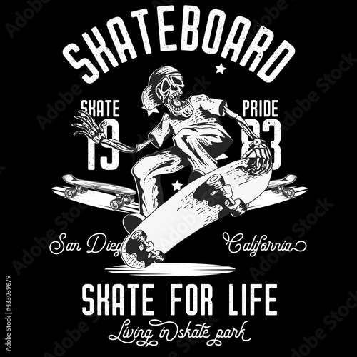 skater boat t-shirt design