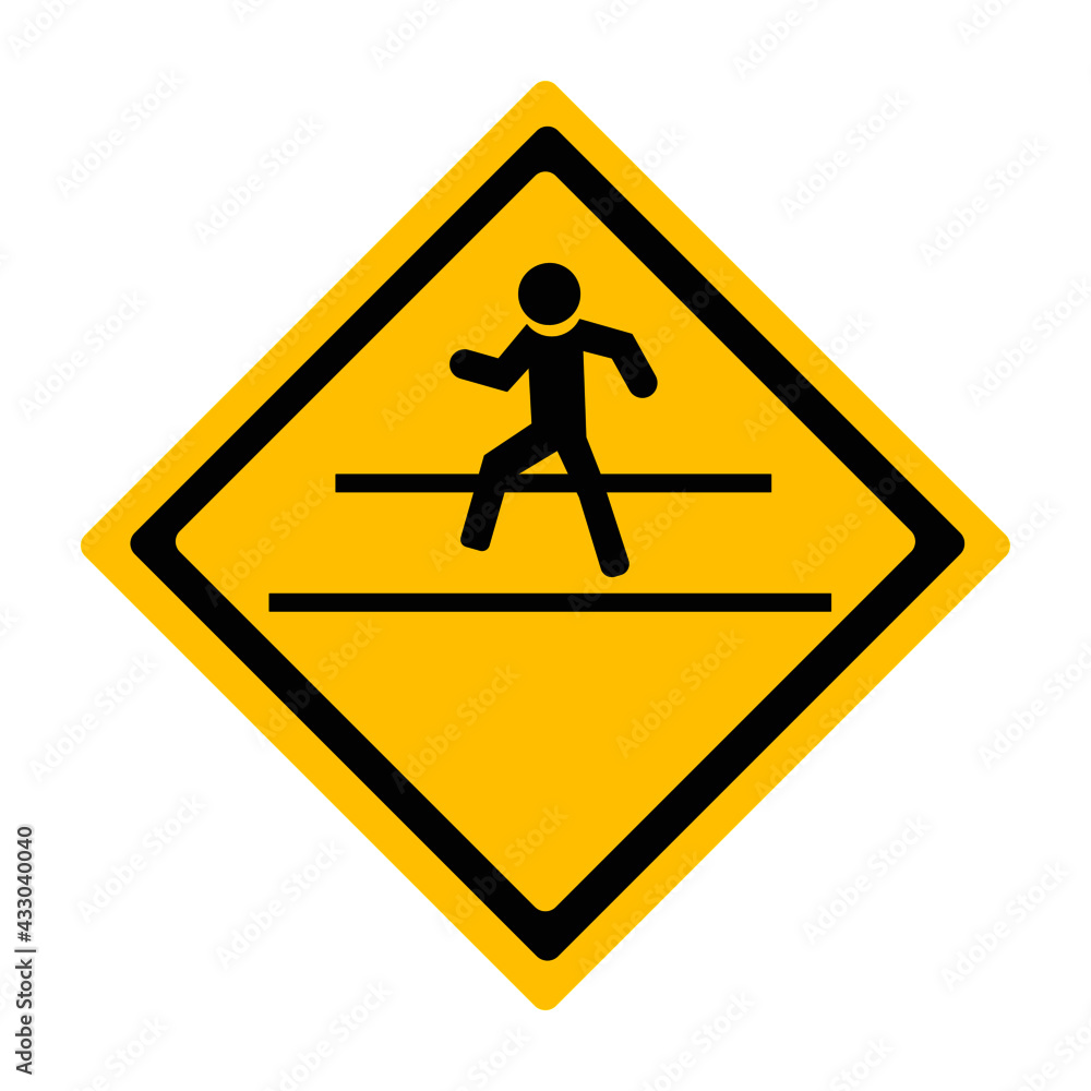 Traffic symbol indicating a pedestrian crossing. traffic symbol. symbols. Vector design EPS 10. Traffic symbol indicating a pedestrian crossing. traffic symbol. symbols. Vector design EPS 10.