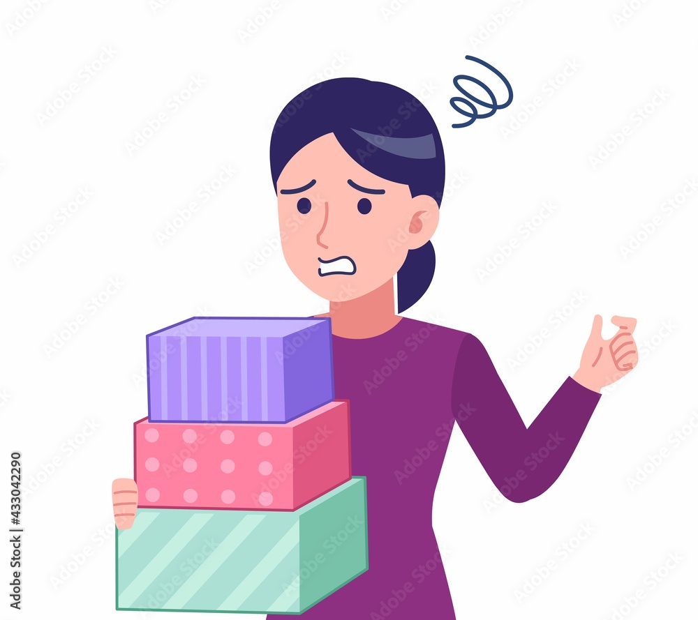 紫のシャツを着た女性