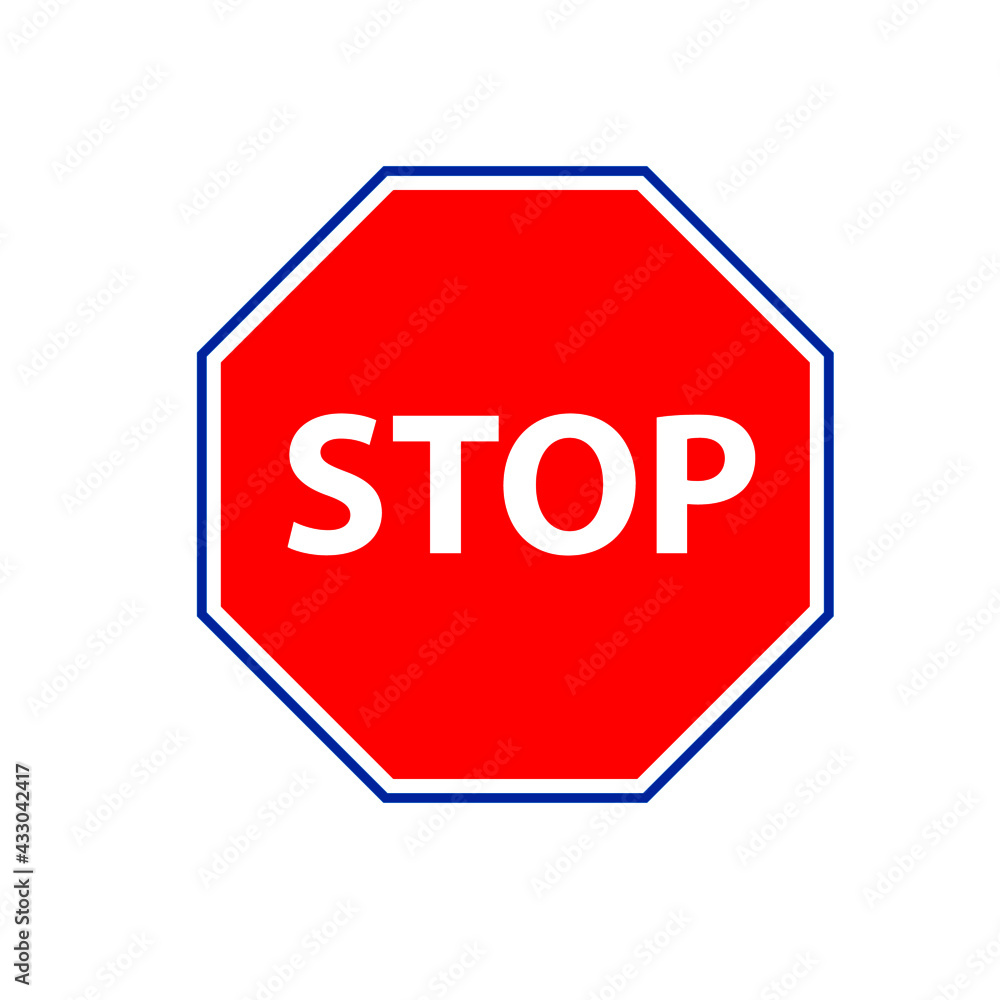 Traffic sign showing stop symbol. traffic symbol. symbols. Vector design EPS 10. Traffic sign showing stop symbol. traffic symbol. symbols. Vector design EPS 10.