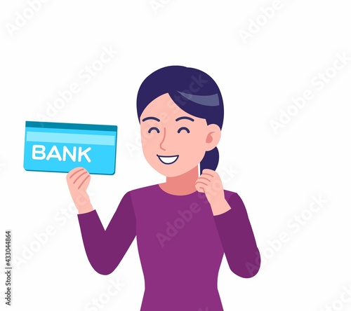 紫のシャツを着た女性