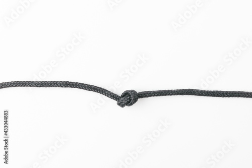 Shoelaces on a white background
