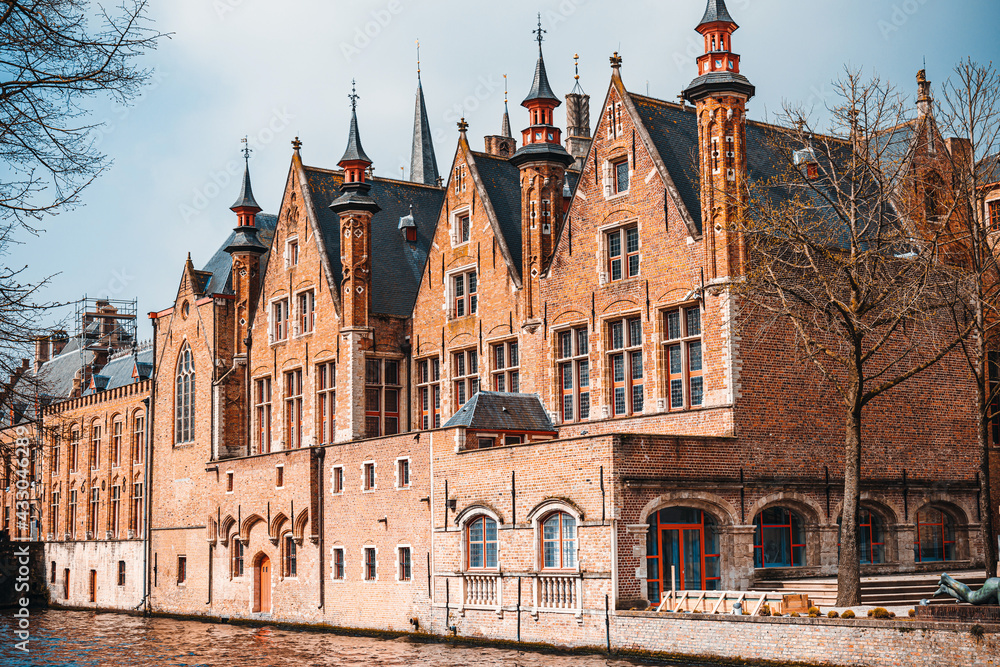 view of Buildings around Bruges, Belgium