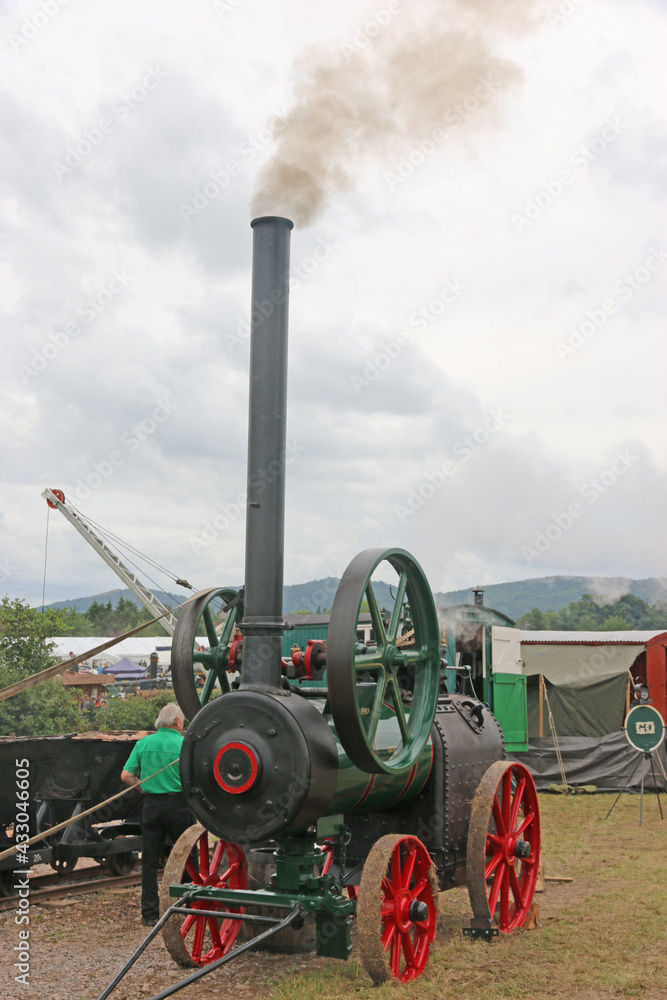 Vintage Steam traction engine	