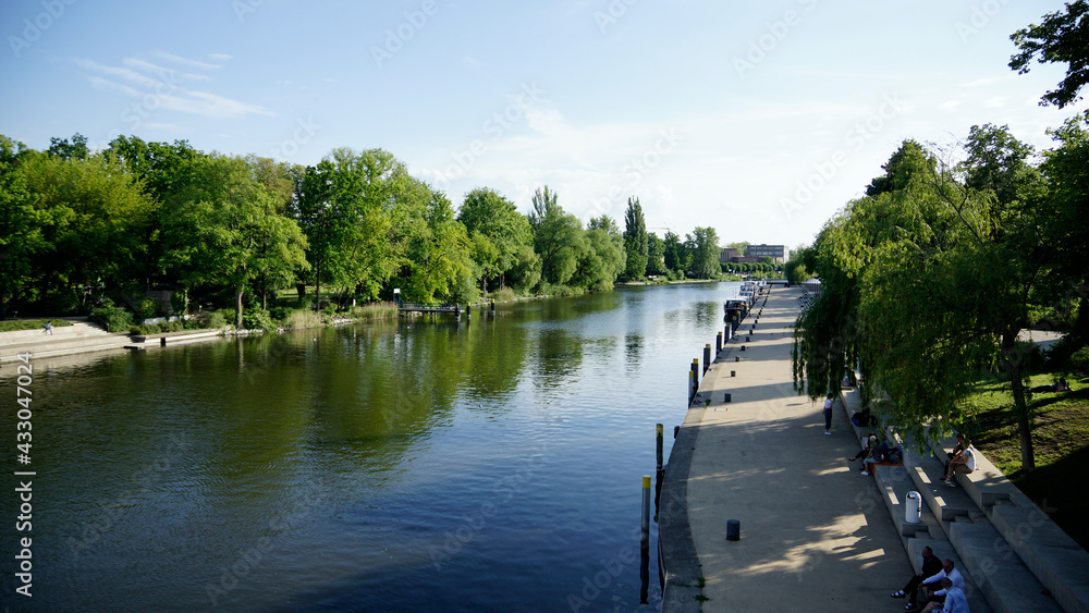 Fototapeta premium Anlegestelle in Brandenburg an der Havel