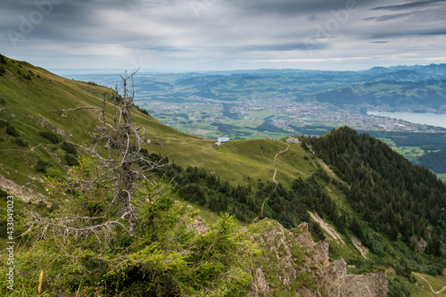 Aussicht von der Walalp Richtung Thun und Umgebung photo