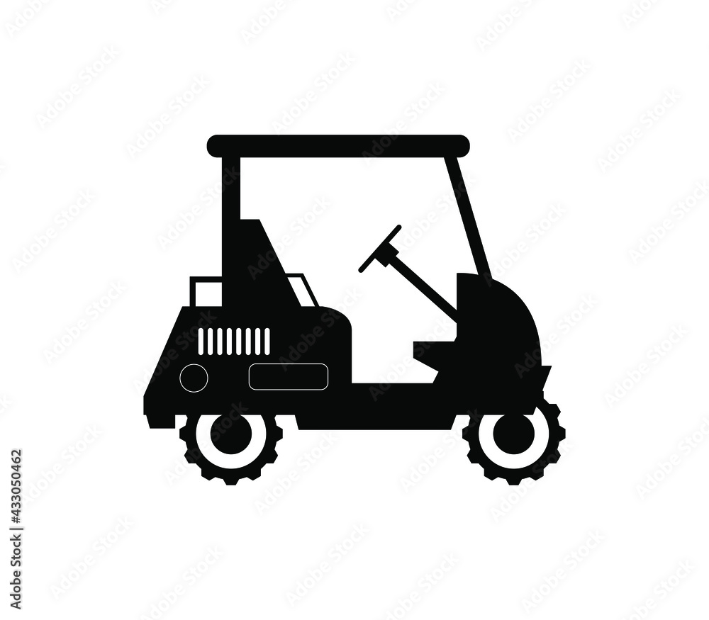 Naklejka premium Golf car icon