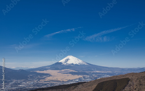 快晴の富士山