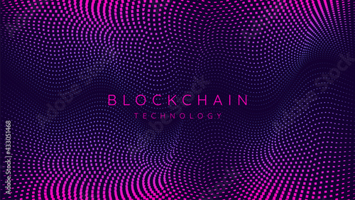 Technology concept background banner, big data analytics, blockchain technology, deep learning, artificial intelligence