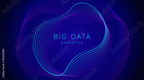 Technology concept background banner, big data analytics, blockchain technology, deep learning, artificial intelligence