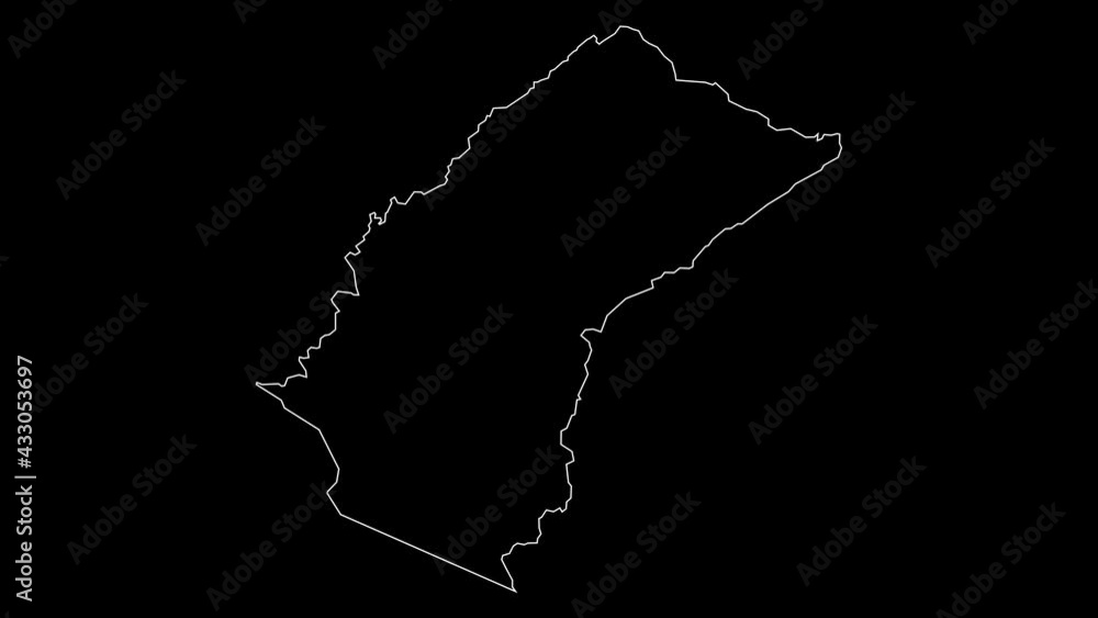 Grand Cape Mount Liberia county map outline animation Grand Cape Mount Liberia county map outline animation