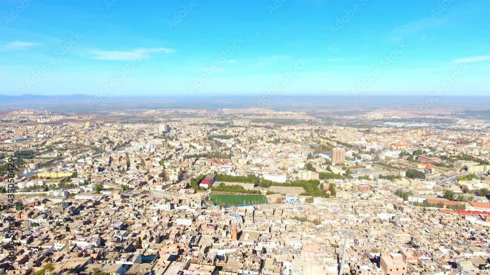 Prise de vue aérienne de la ville de Tlemcen Algérie