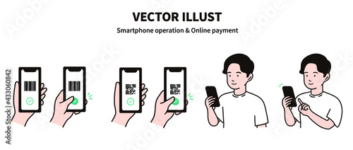 スマートフォンを操作している人