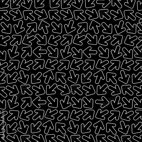 Arrow pattern on black background
