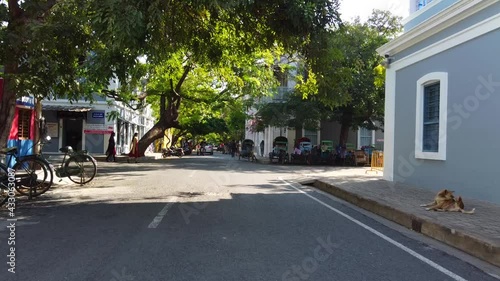 french colony pondicherry. The White Town area of Pondicherry is also known as the French Quarter photo