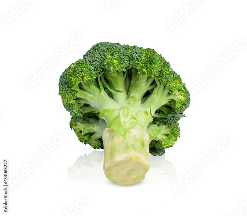 Fresh broccoli  isolated on white background