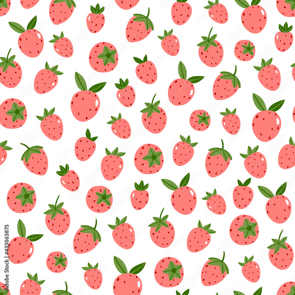 Summer seamless strawberry pattern Summer seamless strawberry pattern