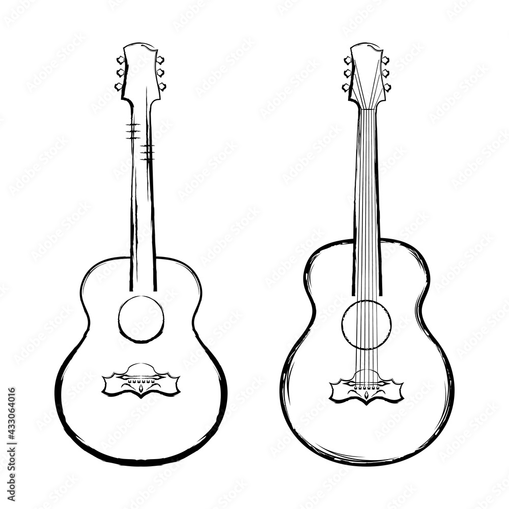 Naklejka premium Guitar_2021_0001