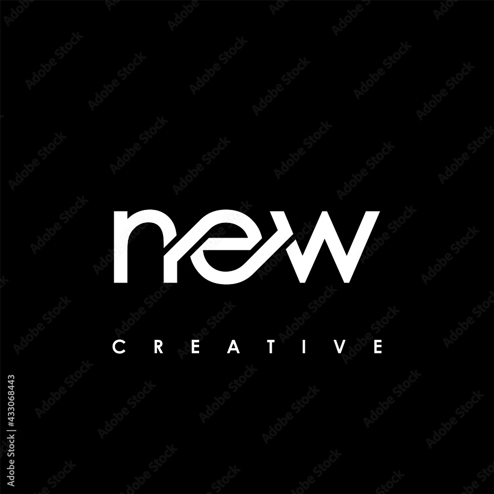 NEW Letter Initial Logo Design Template Vector Illustration NEW Letter Initial Logo Design Template Vector Illustration