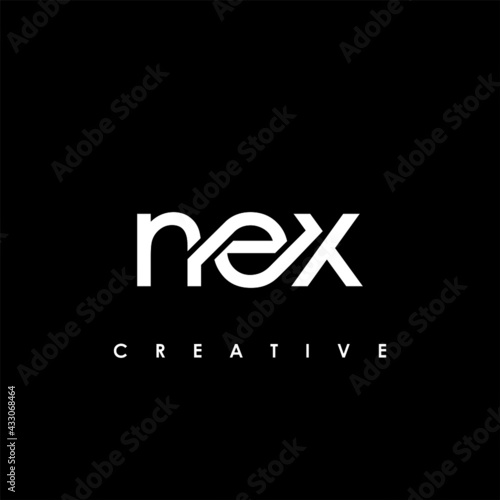 NEX Letter Initial Logo Design Template Vector Illustration photo