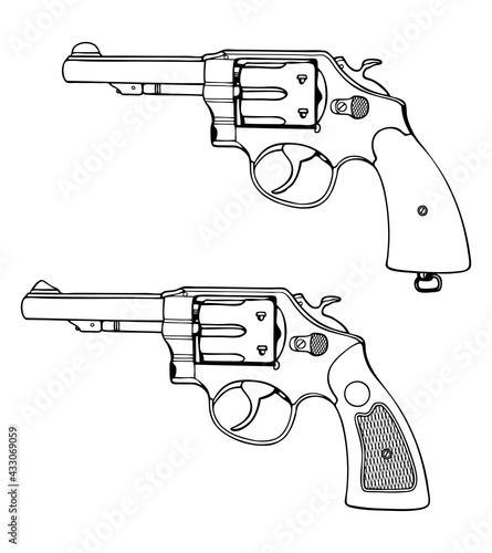リボルバー,回転式拳銃GUN,ミリポリM10-2点