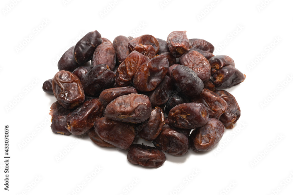 Dried dates isolated on white background. Dried dates isolated on white background.