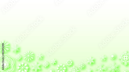 Abstract Background Winter Snowflakes witgh Shadows Vector Design Style Template