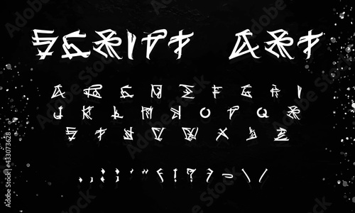 Script Art modern calligraffiti font