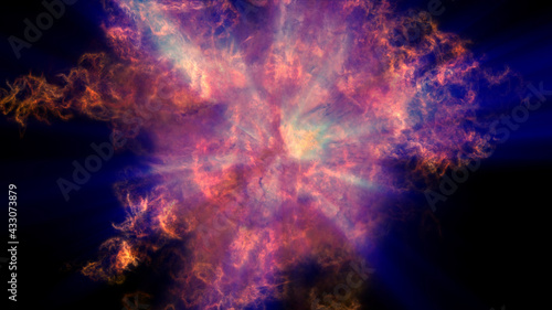 Fototapeta Naklejka Na Ścianę i Meble -  fire flame explosion in space