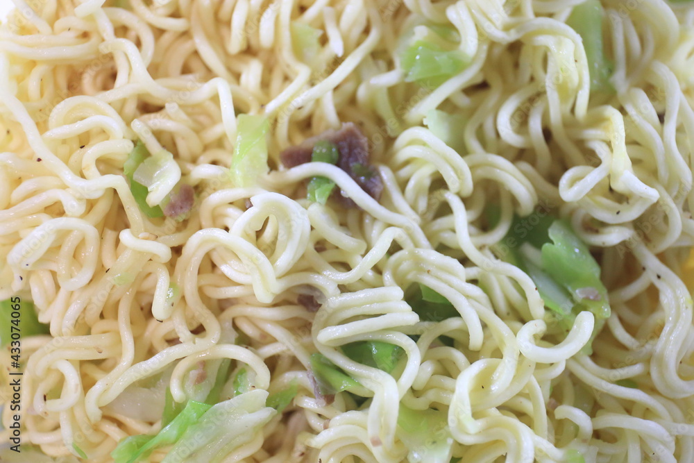Japanese delicious instant salted fried noodles