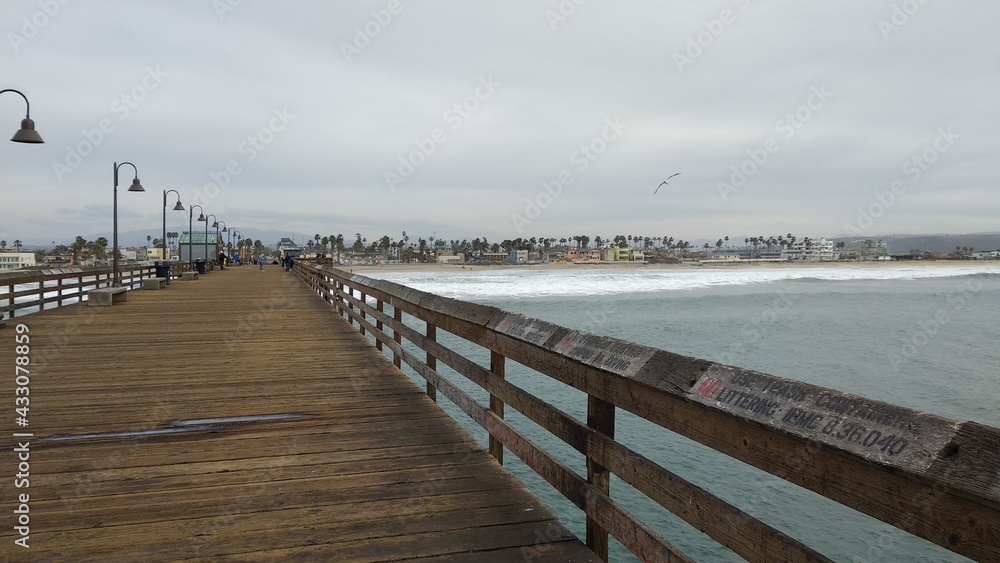 Pier in a Californian beach Pier in a Californian beach