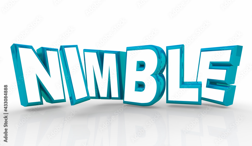 Nimble Flexible Adaptive Ready Change Winning Attitude 3d Illustration Nimble Flexible Adaptive Ready Change Winning Attitude 3d Illustration